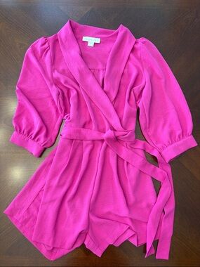 Monteau Bright Fuchsia jumpsuit/shorts